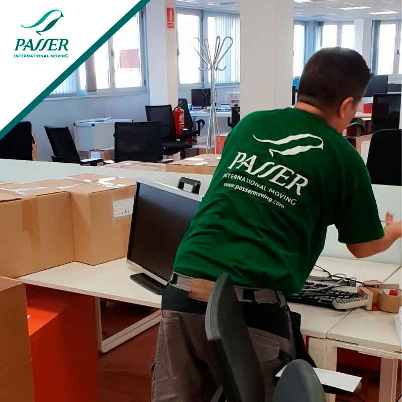 traslado de oficinas en Barcelona